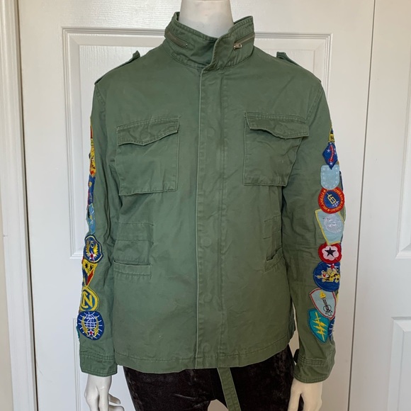 Off white army green jacket - Picture 3 of 5